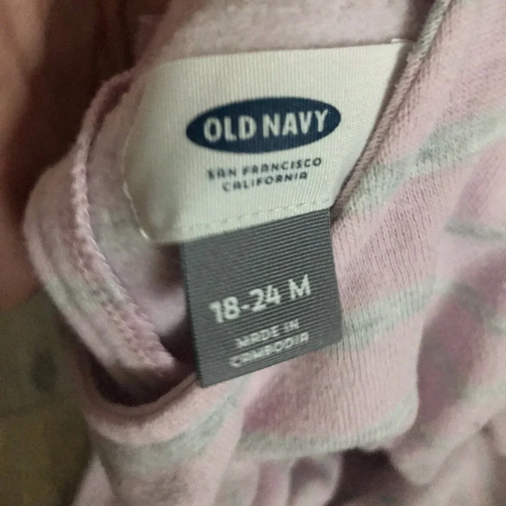 5/$25 Striped Sweater Dress Baby Girl Pink Gray